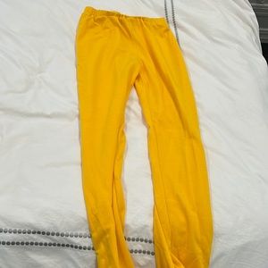 Yellow joggers